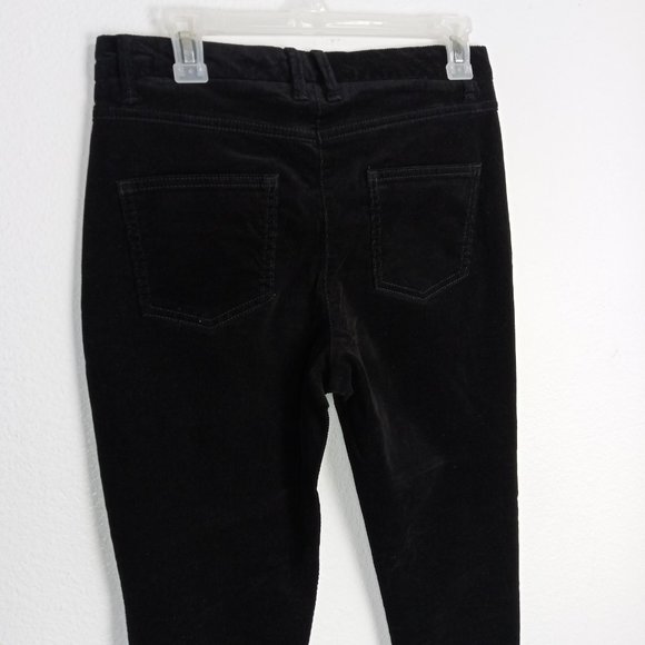Marks & Spencer Collection Ankle Grazer Corduroy Pants Women's USA Size 6 Black - Picture 6 of 12